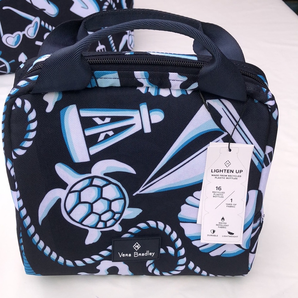 VERA BRADLEY Lighten Up Blue Shore Enough Design Bundle Of 3 NWT - Picture 13 of 17